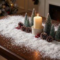 Artikel Dekoschnee aus Polyethylen, Künstliche Schneeflocken, Weiß, 200 g