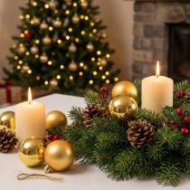 Artikel Weihnachtskugeln Kunststoff Gold 6cm 12 Stück