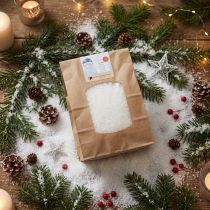 Artikel Dekoschnee Weiß aus Mais 100% Biobasiertes Material 40g