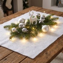 Artikel Schneedecke Deko Schnee in Weiß Winterdeko 240×90cm