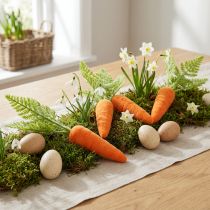 Artikel Karotten-Deko Kunststoff Möhren beflockt Orange Grün H23cm 8 Stück