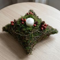 Artikel Pflanzkissen Reben Moos Pflanzschale Natur 20×20×6,5cm