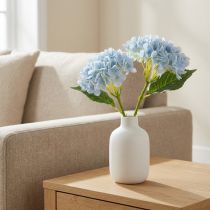 Artikel Künstliche Hortensienzweige 34 cm Blau 3er-Set aus Polyester