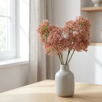 Artikel Holunderzweig künstlich Rosa Blüten 52cm 4 Stück