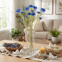 Artikel Kornblume Kunstblume 68 cm 4 Stück Blau aus Polyester