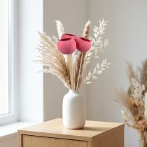 Artikel Trockenblumen Bell-Cups am Stiel Pink 42cm – 3 Stück