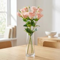 Artikel Kunstblumen Eustoma Lisianthus Rosa 52cm 5 Stiele
