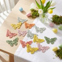 Artikel Holz-Streudeko Schmetterling bunt 4,5×3 cm 48 Stück