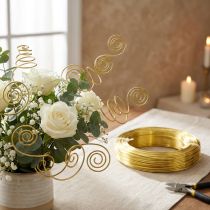 Artikel Basteldraht Aluminium Gold Ø2mm 60m für Schmuck- und Dekoanwendungen