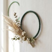 Artikel Dekoring Jute Ø30cm Grün Dunkelgrün 4 Stück