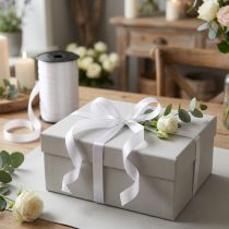 Artikel Kräuselband Weiß 10mm x 250m aus Polypropylen für Geschenk- und Dekorationszwecke
