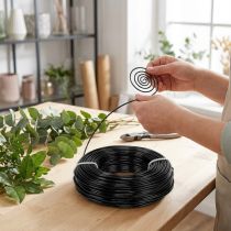 Artikel Aluminiumdraht Ø2mm, 60m Rolle, Schwarz, 500g – Basteldraht für Floristik und Modellbau