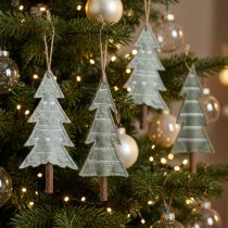 Artikel Filz Tannenbäume Christbaumanhänger Grün 20cm 4er Set