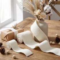 Artikel Filzband aus Wolle Weiß 7 cm & 15 cm x 100 cm 2er-Set