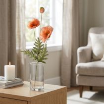 Artikel Künstliche Mohnblume Orange 75cm Seidenblume Dekoration