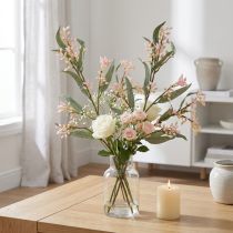 Artikel Eukalyptuszweig Künstlich mit Rosa Knospen 75 cm 2 Stück