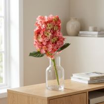 Artikel Künstliche Hortensie in Rosa, 62 cm, aus Polyester und Kunststoff