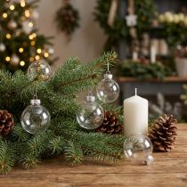 Artikel Mini Weihnachtskugeln Glas Transparent Ø3cm 22 Stück