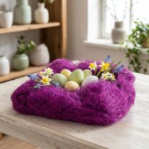 Artikel Sisalgras Naturmaterial Lila 300g Bastelmaterial für Deko und Kranzgestaltung