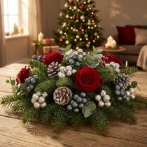 Artikel Mini-Weihnachtskugeln Anthrazit und Silber aus Glas Ø20mm 140 Stück mit Draht