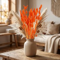 Artikel Hasenschwanzgras Trockenblumen Orange 50–60cm 50g Deko Lagurus
