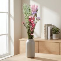 Artikel Trockenblumenstrauß aus Rosa Strandflieder und Getreide 58 cm