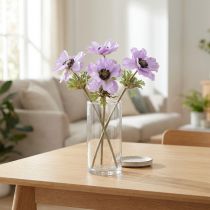 Artikel Anemone Kunstblumen Flieder 34cm 4 Stück