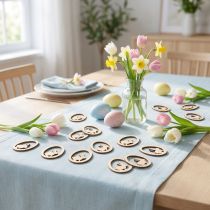 Artikel Streudeko Holz Hase im Ei Natur 4 cm 72 Stück Osterdeko Bastelmaterial