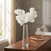 Artikel Weiße künstliche Orchidee Phalaenopsis Real Touch 85cm