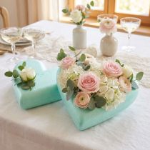 Artikel Styropor Herzen 30cm Mintgrün 2 Stück