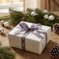 Artikel Baumwollband Geschenkband Lila mit Sternen 15mm x 20m