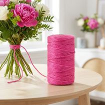 Artikel Jutekordel 4mm Fuchsia 100m Naturfaser Dekoband