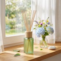 Artikel Raumduft Diffuser Glasflasche Grün 100 ml mit Holzstäbchen