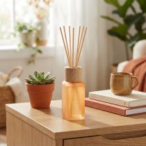 Artikel Raumduft Diffuser Glasflasche mit Duftstäbchen Ingwer 100ml Innenbereich