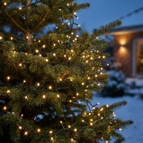 Artikel LED-Lichterkette 7,5m mit 350 warmweißen LEDs, grün, für Innen und Außen