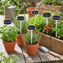 Artikel Pflanzensteckschilder Kunststoff 29cm Schwarz für Garten und Kräutertöpfe 10 Stück
