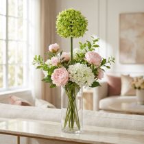 Artikel Künstlicher Zierlauch Allium Grün Ø20cm L72cm aus Seidenstoff