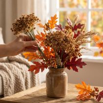 Artikel Schleierkraut künstlich Braun 29,5 cm 18 Stück für Herbstdeko