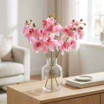 Artikel Künstliche Orchideen Pink 56cm Kunstblumen 3 Stück