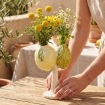 Artikel Keramik-Vase Doppelvase Zitronen-Limetten-Design 22cm