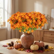 Artikel Kunstblumenbund Kamille 27 cm in Orange, 3 Stück