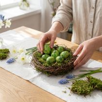 Artikel Gefärbte Wachteleier Grün 3cm Naturprodukt Dekoration 50 Stück