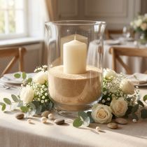 Artikel Farbsand Stein Granulat 0,5mm Creme 2kg für Dekoration