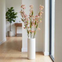 Artikel Dekozweig künstlich Rosa mit Blüten, Daphne, 110cm, 3 Stück