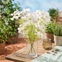 Artikel Kunstblumenbund Cosmea 50 cm Weiß für Tisch- und Raumdekoration