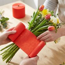 Artikel Blumenkrepppapier Rot 10cm x 250cm 128g/m² 2 Rollen