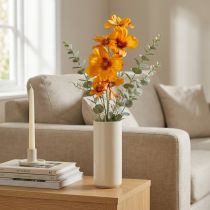 Artikel Cosmea Kunstblume Orange 75 cm aus Kunststoff mit Metallkern