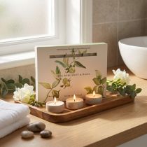 Artikel Duftteelichter aus Shea-Butter Limette Bergamotte Basilikum Ø3,5 cm 12 Stück