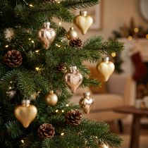 Artikel Christbaumschmuck Goldene Herzen 3 cm 24 Stück