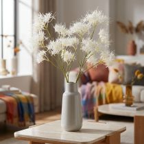 Artikel Künstlicher Blütenzweig 75 cm Weiß aus Polyester und Kunststoff für Dekoration